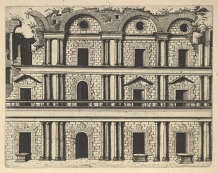 Ruin of a Palace Facade [Palatium M. Agrippa] from the series 