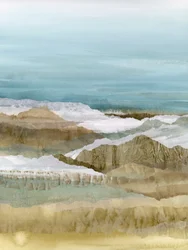 Abstract Mountain Layers