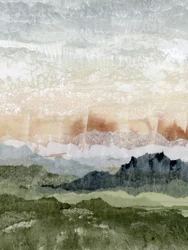 Layered Mountain Landscape