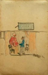 Untitled (Soldier in Front of Brothel Madam)