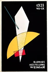 Poster for a Bauhaus exhibition in Weimar, Germany
