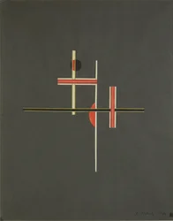 Red and black balance, 1922