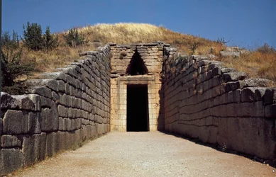 Entrance of the tomb of Agamemnon called 