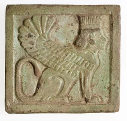 Plaque with winged Persian Sphinx