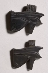 Two wedjat eye amulets
