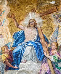 Christ in Glory Between the Virgin Mary and St. John the Baptist (detail)