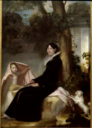 Portrait of Madame Junot, Duchess of Abrantes, with Her Daughter Valentine