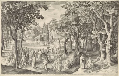 Landscape with Ruins of a Round Temple (series title: Landscapes with Ancient Roman Buildings)