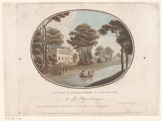 View of Ranston in Dorsetshire (Ranston in Dorsetshire, The Manor of Jh Ryves Esquire) (English Gardens)