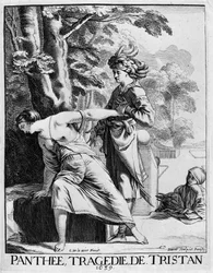 Araspe declaring his passion to Panthee - Panthee, tragedie by Francois l