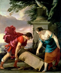 Theseus and his Mother Aethra