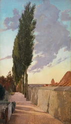 Landscape with Poplars. September Evening, 1895