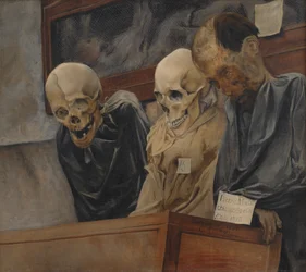Three Skulls from the Catacombe dei Cappuccini at Palermo