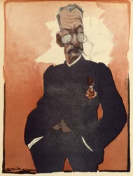 General Andre, French Minister for War, caricature from 