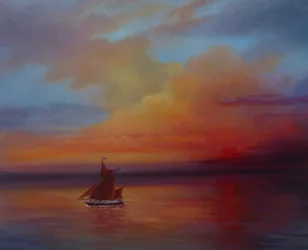 Red Sails - Thames Barge at full sail