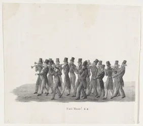 Musicians in the Parade of the Leiden Students, 1835