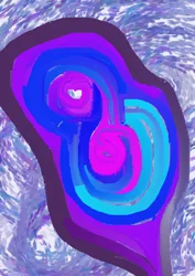 Abstract Purple Blue Flow