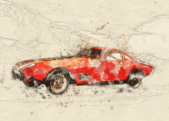 Red Car Sketch