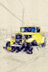Classic Yellow Pickup
