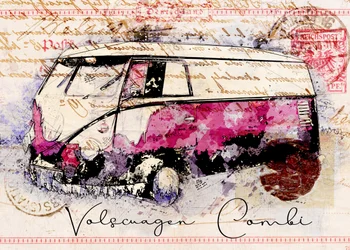 Dreamy Combi Van Art