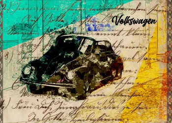 Iconic Beetle Mixed Media