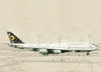 Vintage Aviation Sketch