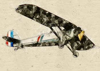 Vintage Aviation Sketch