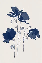 Dark Blue Blooms