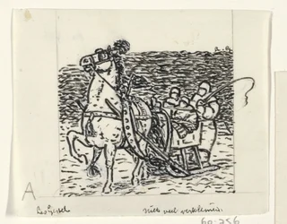 Sleigh Pulled by a Horse