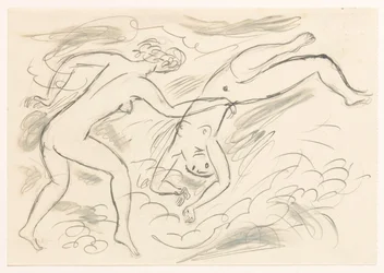 Two Naked Women Swimming