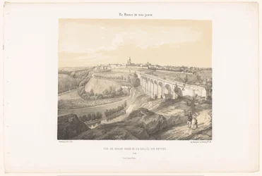 View of Dinan and the Viaduct over the River Rance