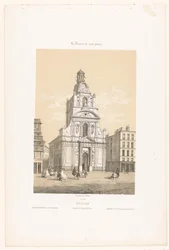View of the Sainte-Croix Church in Nantes