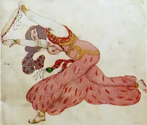 Almee. Costume Design for the Ballet Sheherazade by N. Rimsky-Korsakov