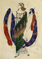 Costume Design for a Dancer from Cleopatra