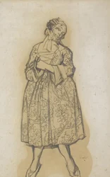 Costume design for the ballet Les femmes de bonne humeur The Good-Humoured Ladies