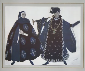 Costume Design for the Play The Martyrdom of St. Sebastian by Gabriele D