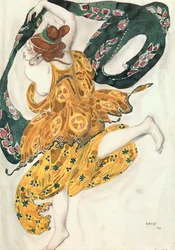Costume Sketch for a Beotian Woman from the Ballet 