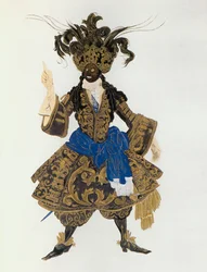 Costume Sketch for a Character in the Ballet