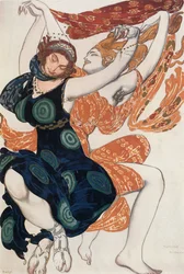 Costume Sketch for Two Beotian Women from the Ballet 