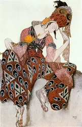 Iskander, Costume Sketch for Paul Dukas
