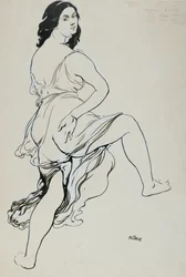 Portrait of Isadora Duncan Dancing, Early 20th Century