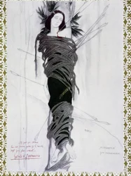 San Sebastian - Watercolour by Bakst and phrase by D