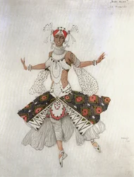 The Fiancee, costume sketch for Reynaldo Hahn