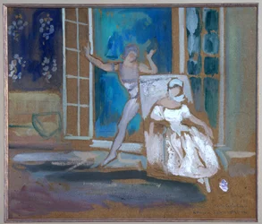 Vaslav Nijinski and Tamara Karsavina in the Ballet 