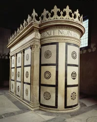 The Little Temple of the Holy Sepulchre in the Cappella Rucellai, 1467