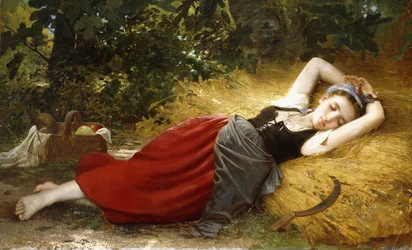 A Young Peasant Girl, Sleeping, 1874