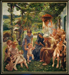 Evening, from the Triptych The Golden Age
