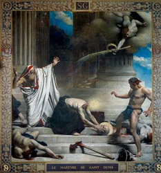 The Martyrdom of Saint Denis, Bishop of Paris. Painting by Léon Joseph Bonnat (1833-1922), 19th century - Paris, Panthéon