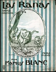 Frogs Dancing Tango (illustration)