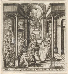 Mary and Joseph Find the Boy Jesus in the Temple with the Doctors